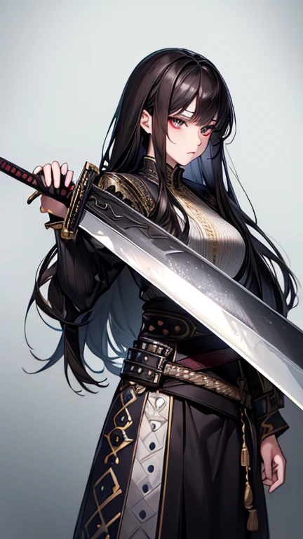 best quality, high quality, ultra quality, 8k, masterpiece, detailed, extremely detailed, insanely detailed, ultra detailed, ultra highres ,exquisite,
lifelike Images,cinematic experience,UHD picture,Realistic,photorealistic,hyperrealistic,vivid,RAW photo,shot by DSLR, (Giant sword:1.2), (a female swordsman with a very large sword)