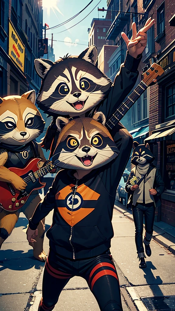 Inspired by a Beatles Song: Rocket Raccoon was inspired by the Beatles song "Rocky Raccoon." His name and some of his characteristics were directly influenced by the song, making him a unique blend of pop culture and comic book lore.