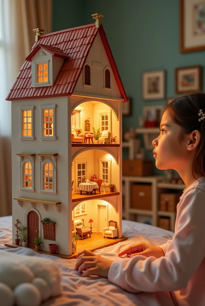 Lily's parents gave her beautiful dollhouse