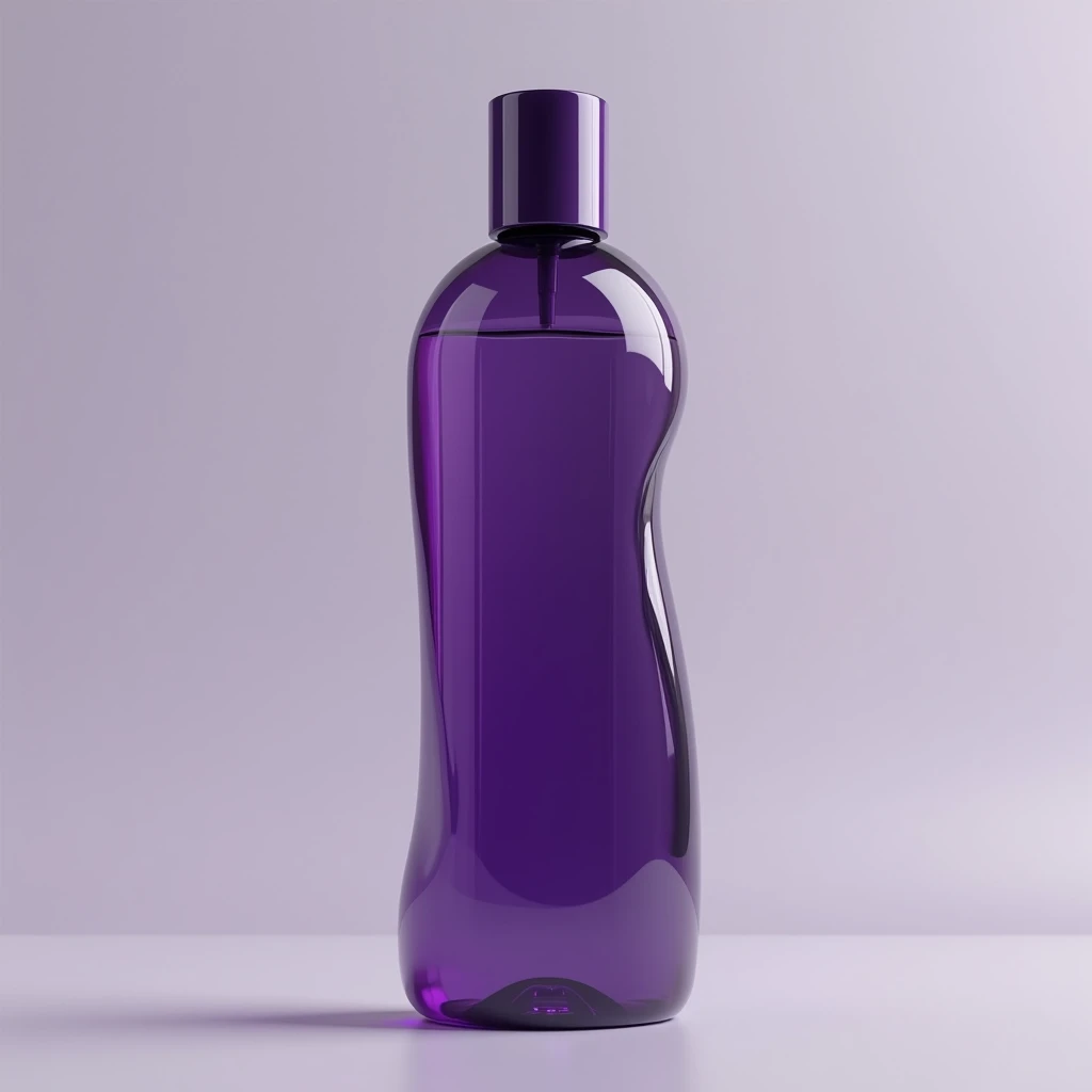 750ml shampoo dark purple transparent bottle