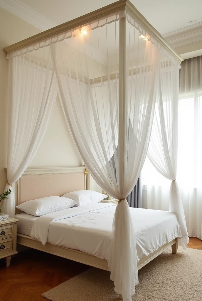 Mosquito net double bed foldable king size