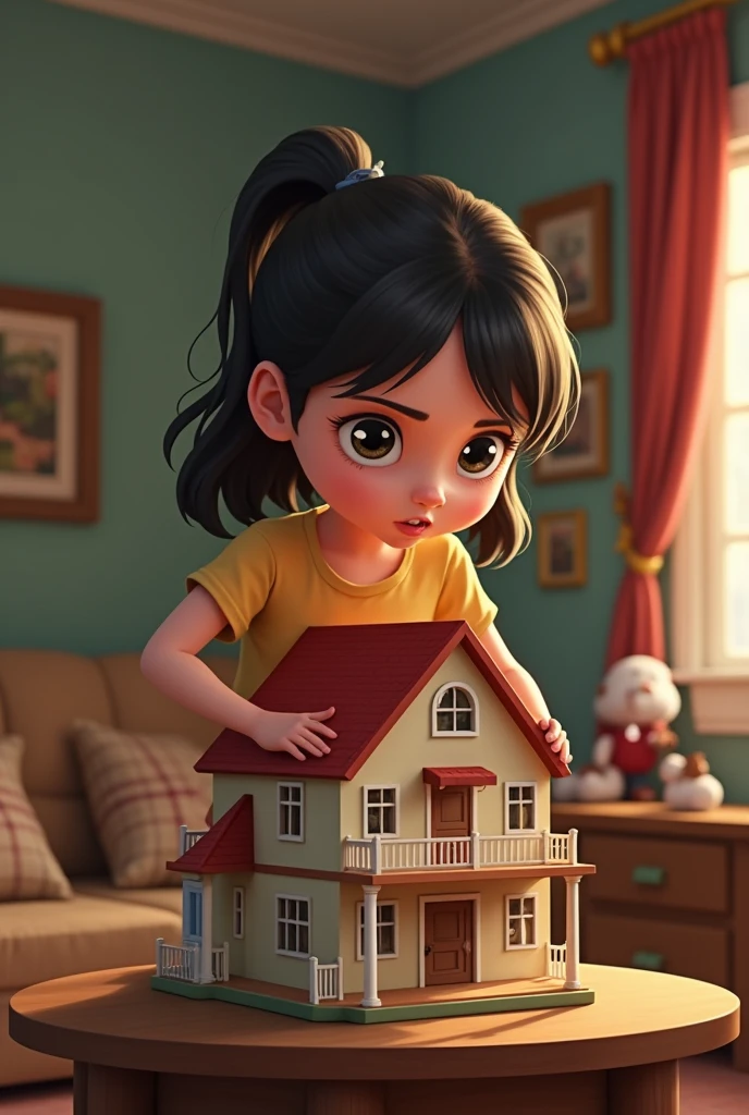 Lilly didn't want to share her dollhouse