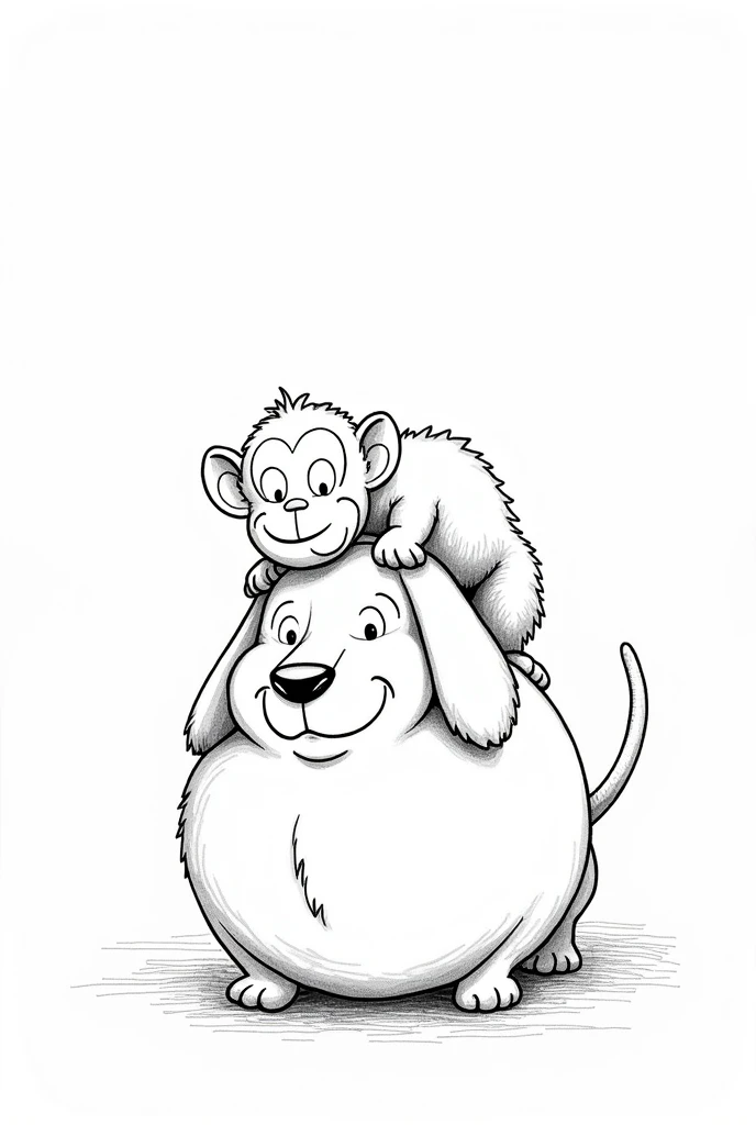 The illustration should be in [SUPER SIMPLE], black and white, cold line art with a clear, mostly empty background. [INCLUDES ONLY OUTLINES WITH NO FILLED IN BLACK AREAS], ensuring no shading, no complex images, and making it very easy to color in between the lines. A happy boy with curly hair, holding a big teddy bear.