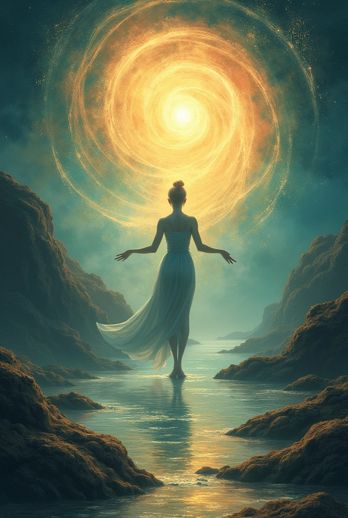 make me a poster that symbolizing "Discipline, flow, and surrender"