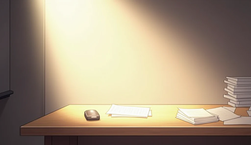 on the desk,Pale, fluffy light,Shooting from the side,Anime Style,animation,Japanese anime,High resolution, 