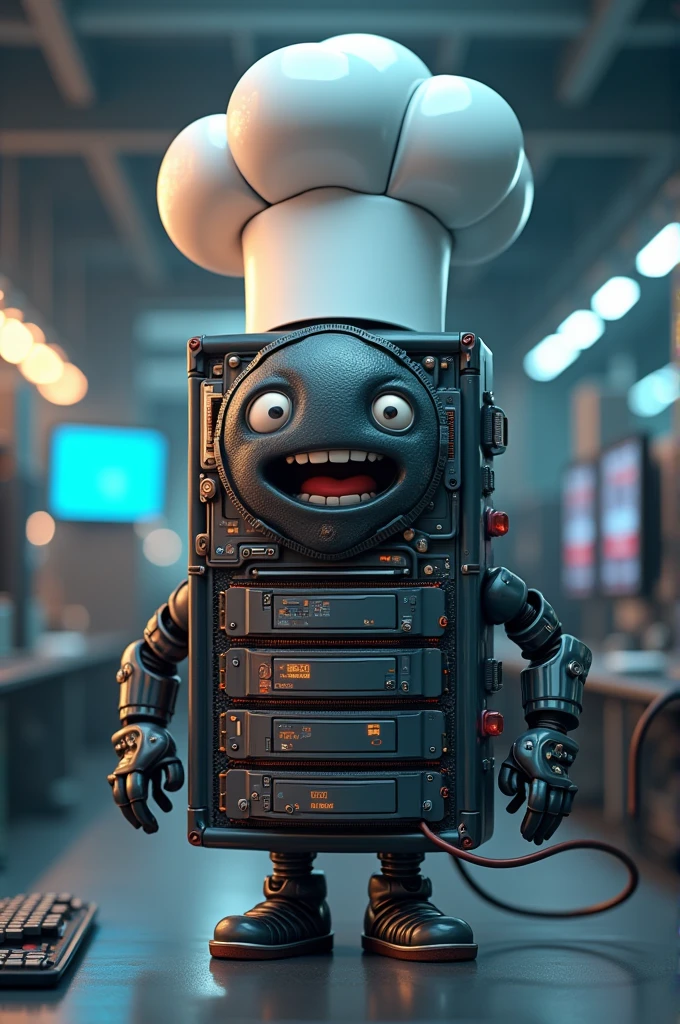 A database with a chef hat.