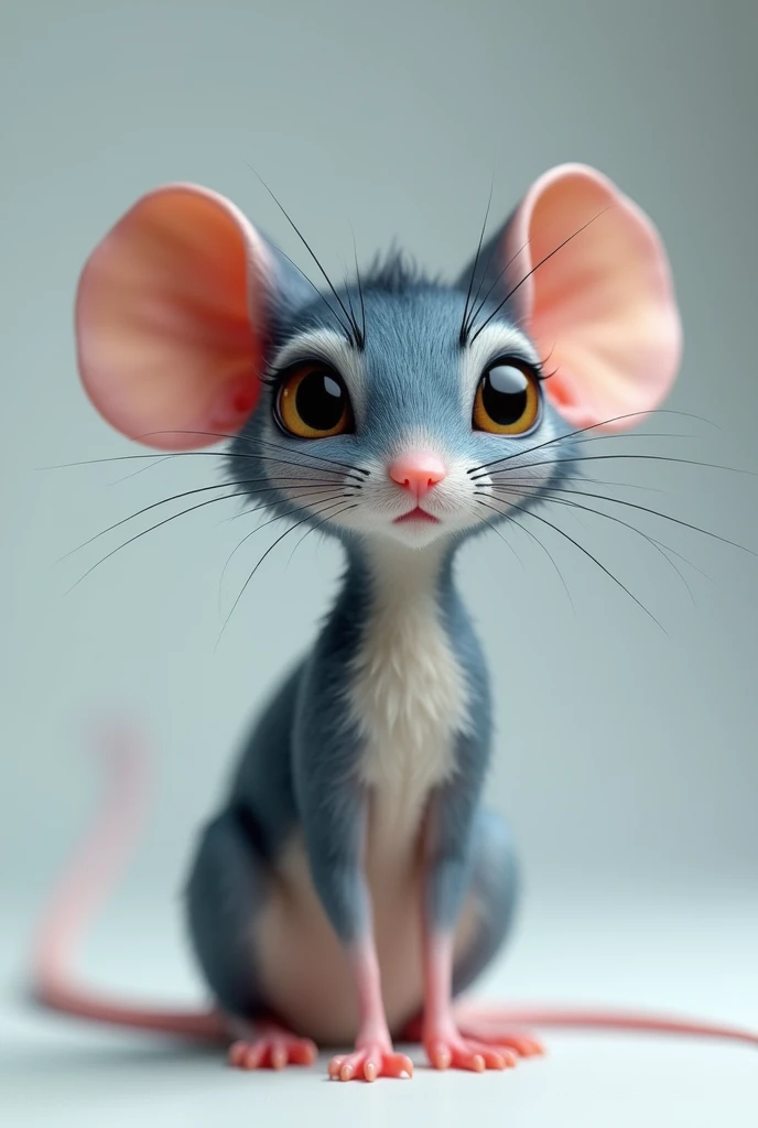 make a blue brindle mouse with an elongated face