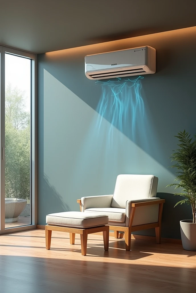 The product changes room conditions according to location.
