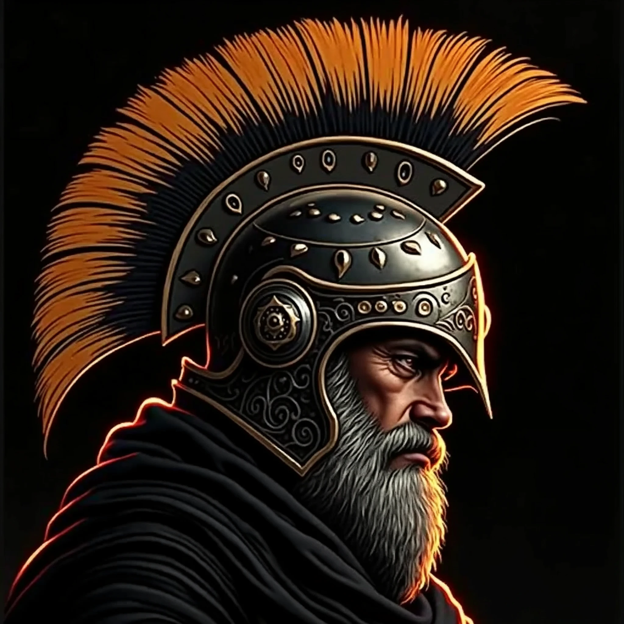 Don't change this picture shape. But you can change colors and i want head of knight and beard