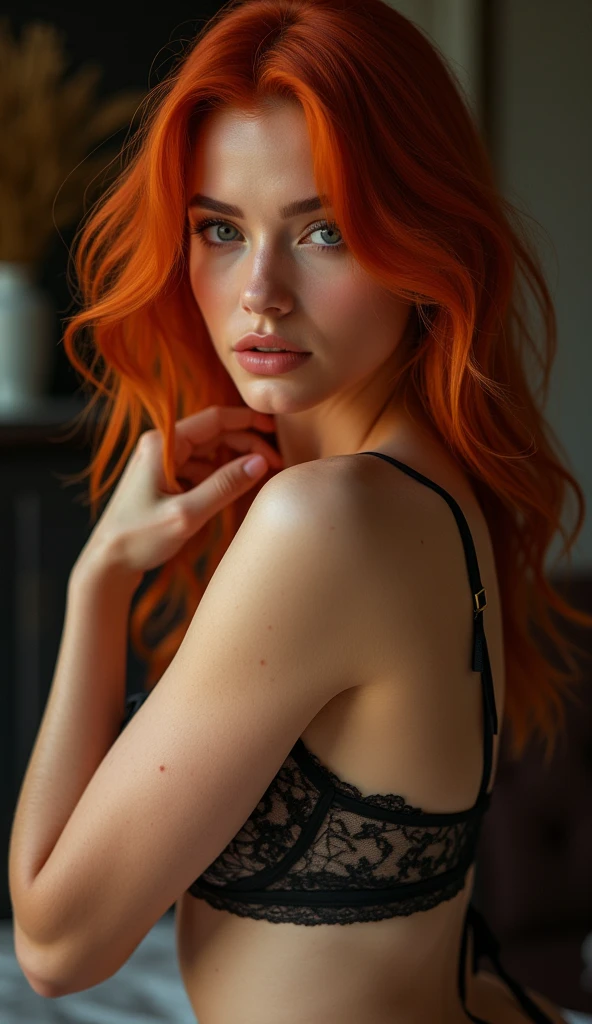 a sexy girl with red hair, wearing sexy lingerie, in a doggy style pose, beautiful detailed eyes, beautiful detailed lips, extremely detailed face, longeyelashes, flawless skin, sensual expression, (best quality,4k,8k,highres,masterpiece:1.2),ultra-detailed,(realistic,photorealistic,photo-realistic:1.37),studio lighting,ultra-fine painting,sharp focus,vivid colors,concept art
Ожидаемое по
