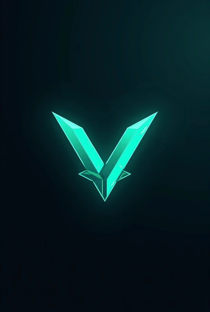 Create a logo in an esports style for Valorant, with a teal color scheme.