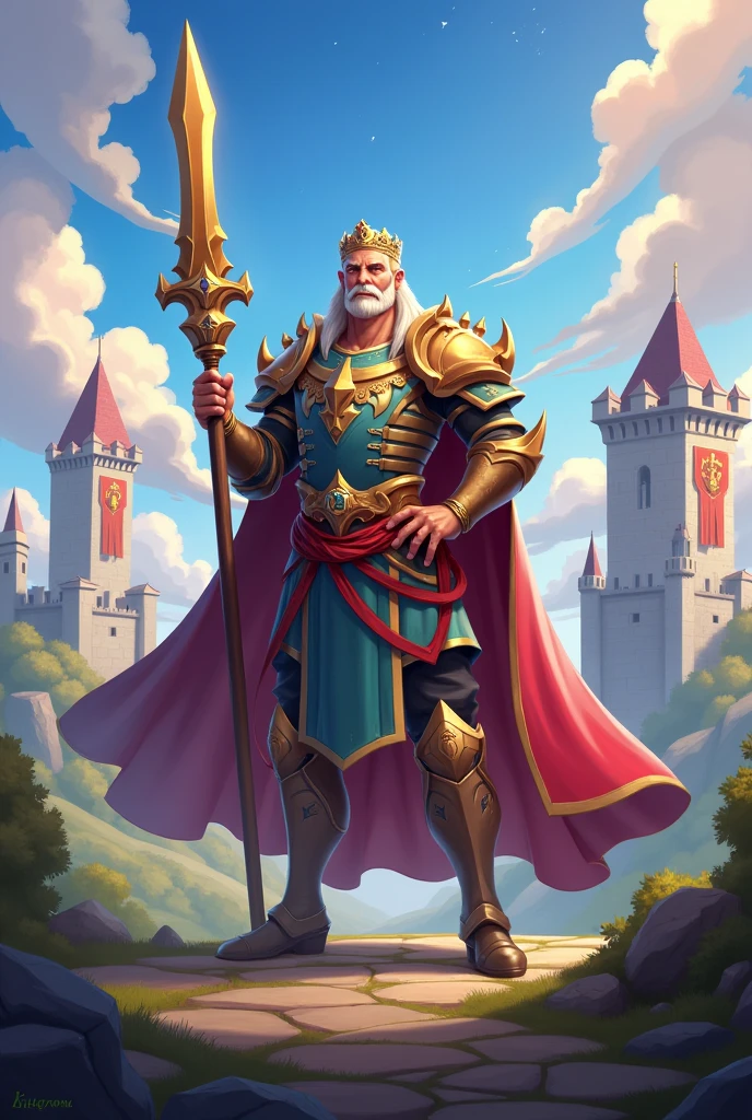 Rise of Kingdom (game) commander who asks for donations
landscape format
 