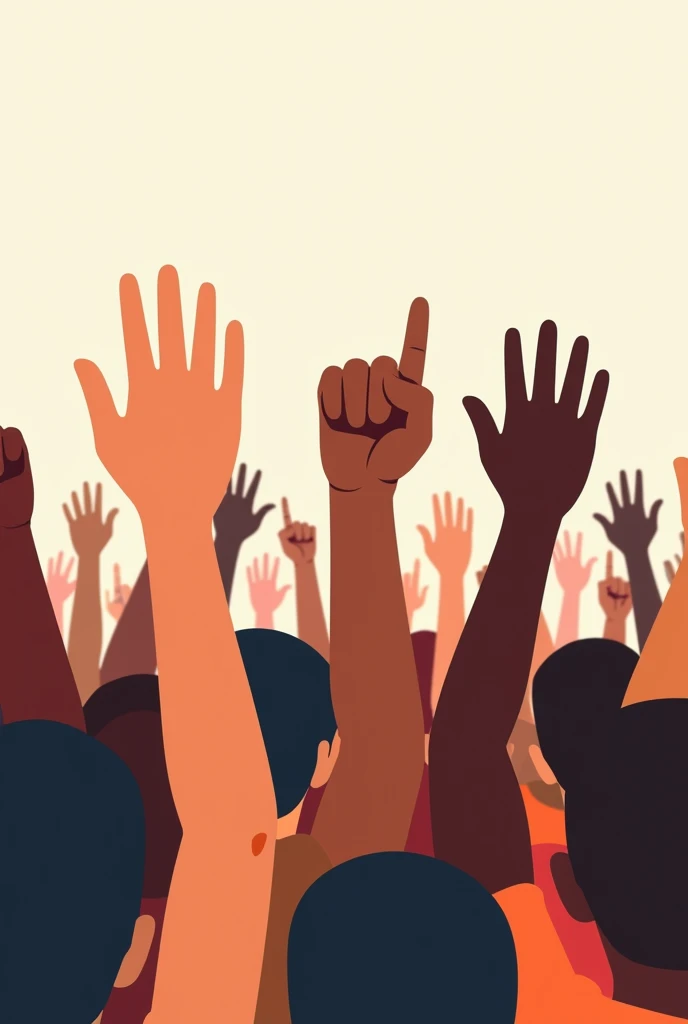 Protest people hands png image