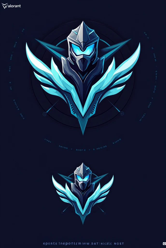 cree un logo style esport valorant style dessin