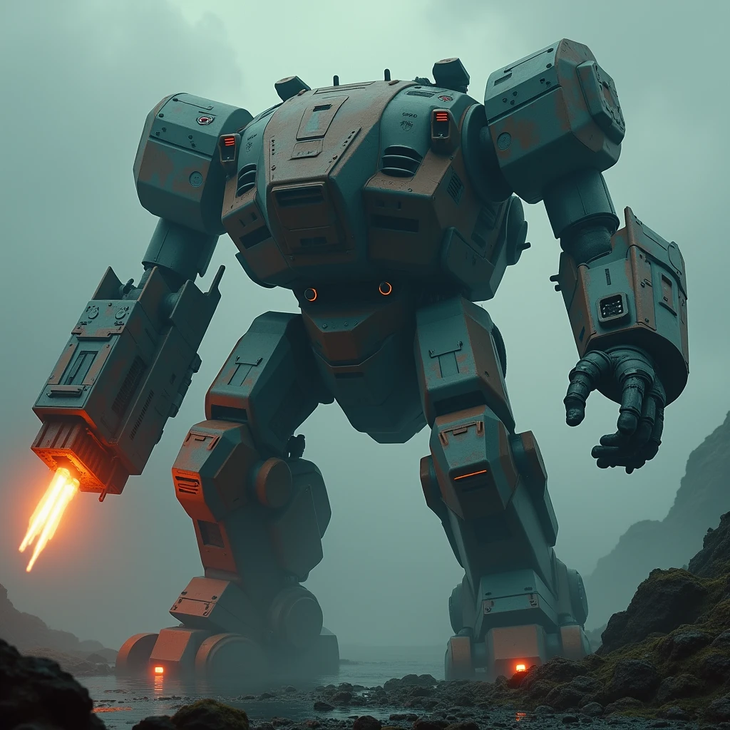 Giant Weapon, full body, Cinematic photography, movie mood, cinematic light, compelling composition, storytelling elements, conveys emotion, mood, and narrative depth, creating visually striking images that feel like still frames from a film, (best quality, masterpiece, photorealistic), very aesthetic, perfect composition, intricate details, ultra-detailed, vivid colors