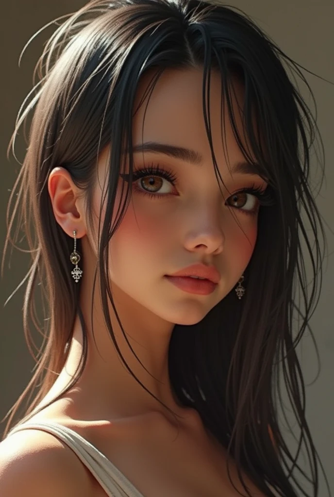 Best quality, masterpiece, ultra high res, (photorealistic:1.4), raw photo, 1girl, off shoulder, cinematic lighting