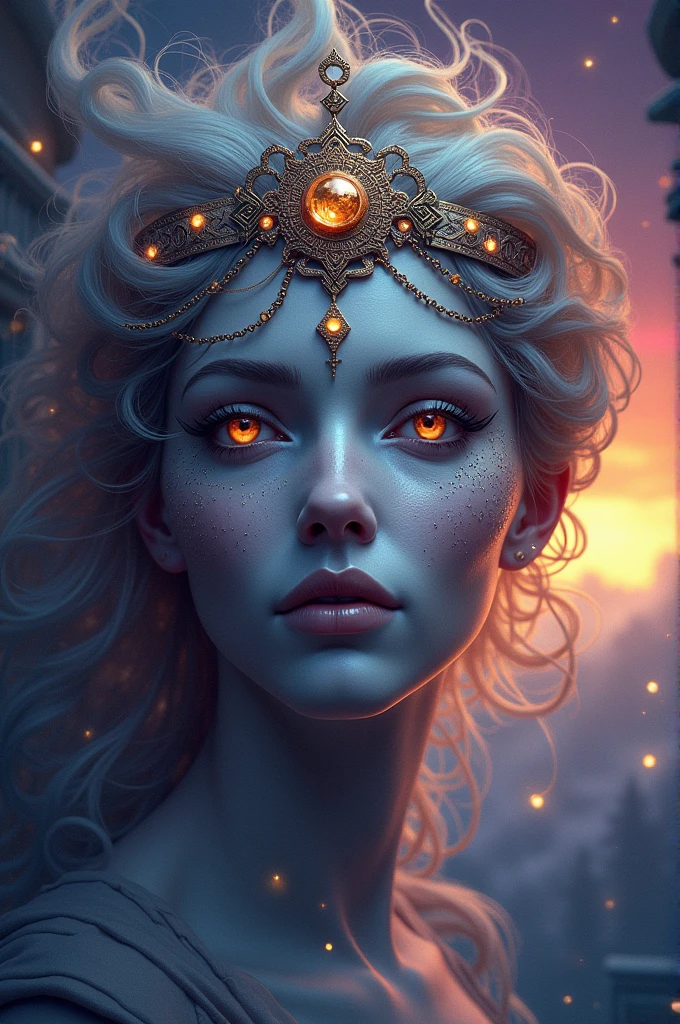 Create a Greek goddess mask with powers: Twilight Control, Protection of travelers and Visions of the future