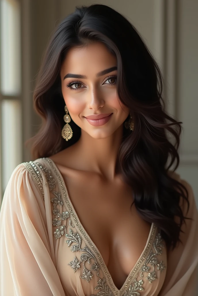 Janvi kapoor with any clothes