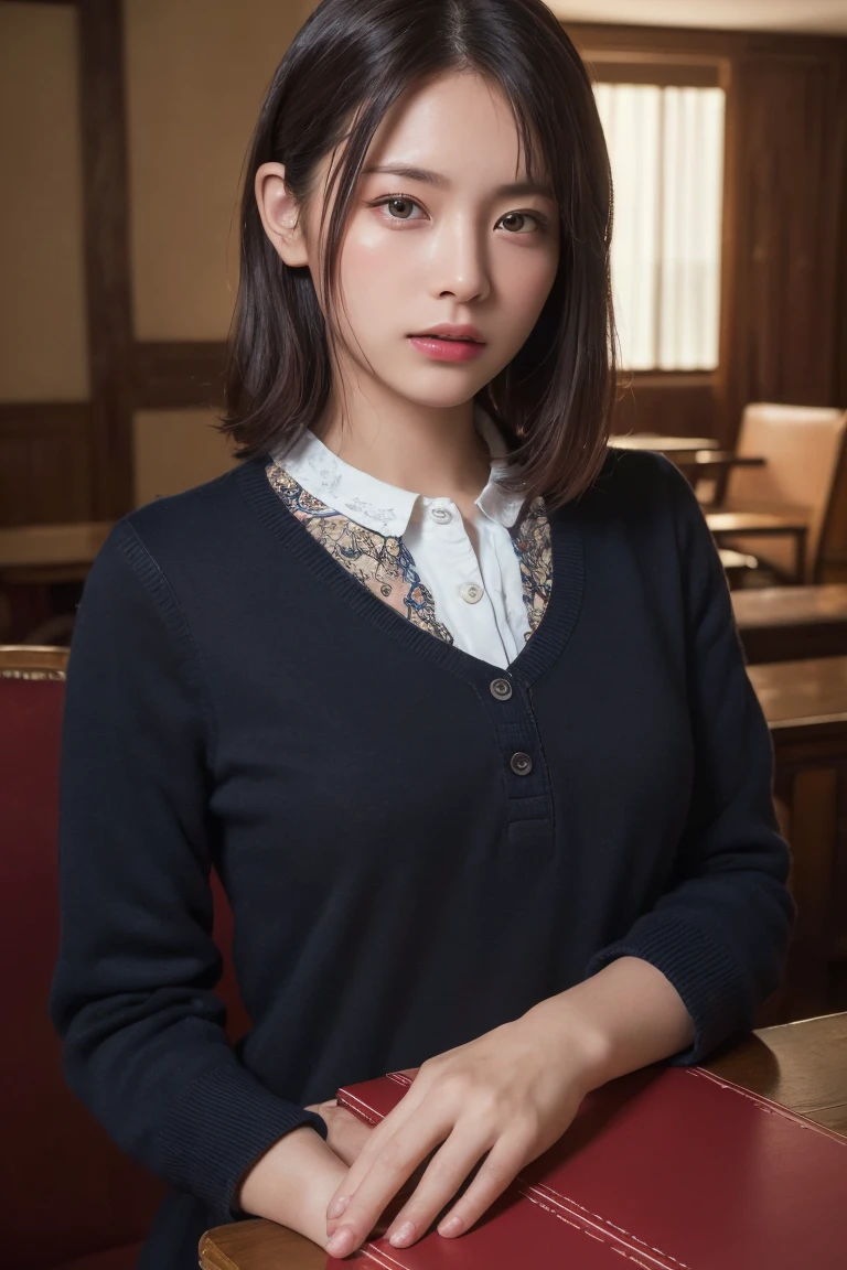 (Highest quality:1.4),(masterpiece:1.4),(Realistic:1.4),(Realistic:1.2),(超High resolution, RAW Photos:1.4),(High resolution, Very detailed:1.2),(8k:1.2),Movie Photos,a photo of a dark-haired,one person's,alone,wear ,((China dress))、((Upper Body:1.3))