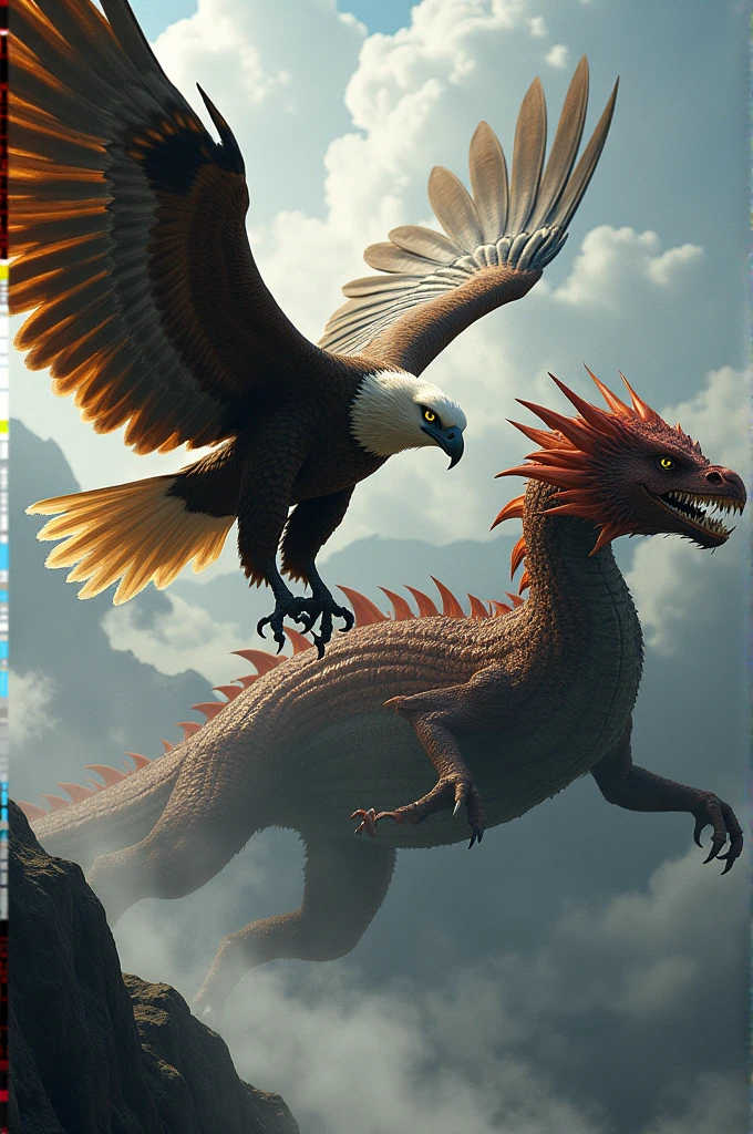 EAGLE ON A DRAGON TOO CLOSS ON CAMERA