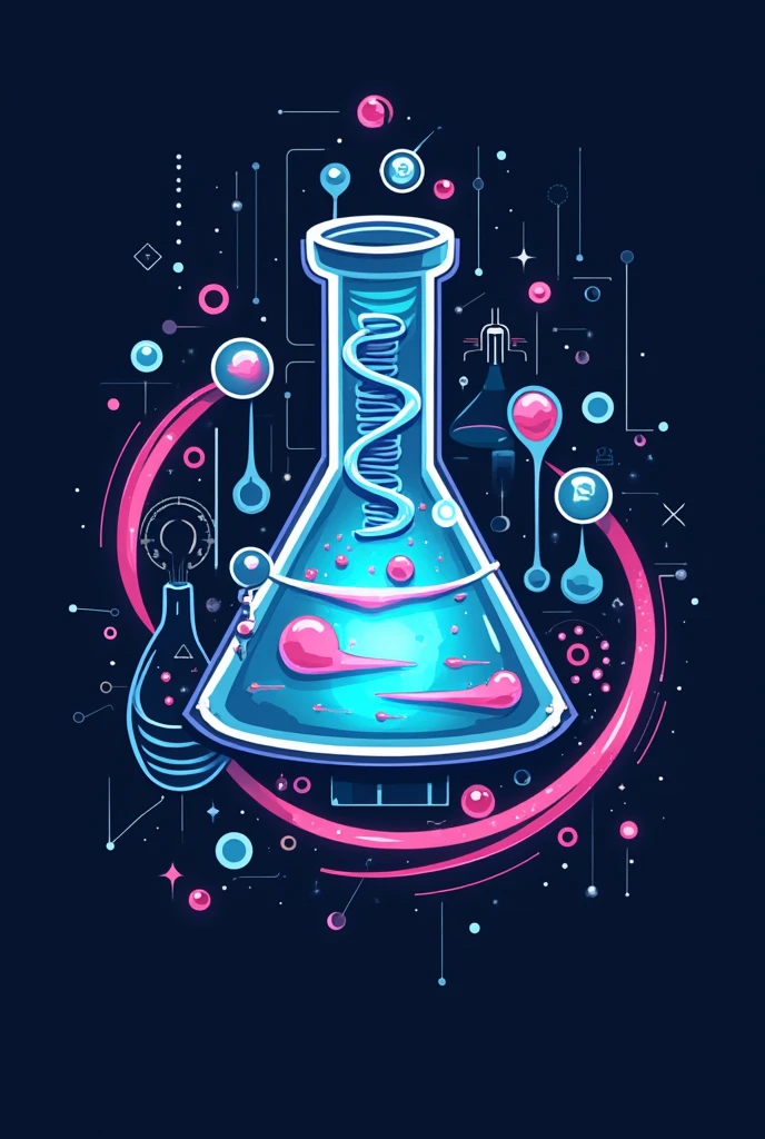 Create a beautiful science fair logo 