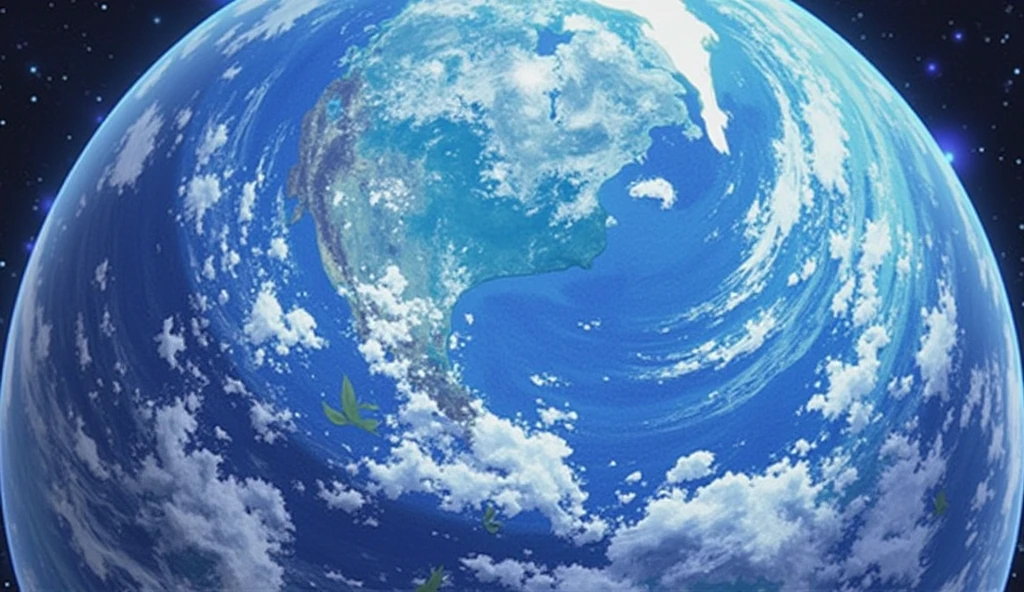 Hygiene photos,Earth,Japan,Network of light from Sapporo to the world,Anime Style,animation,Japanのアニメ,High resolution,