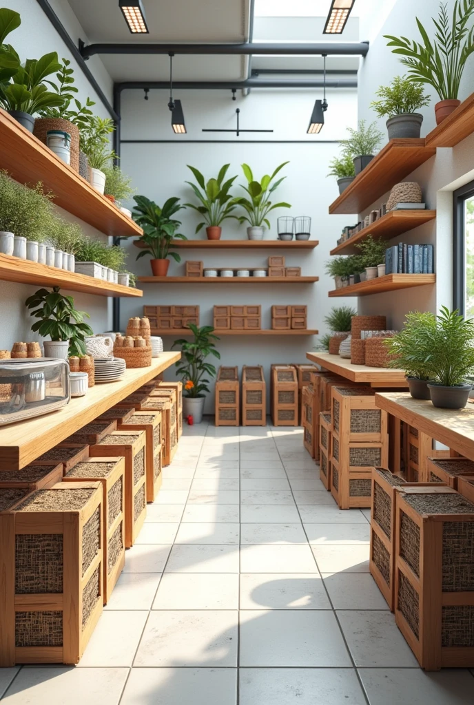 Generate images about materials and things that a business dedicated to animal health would carry, that carries the type of soil, type of wall, type of utensils,colors among others. Also generate them as separate images.