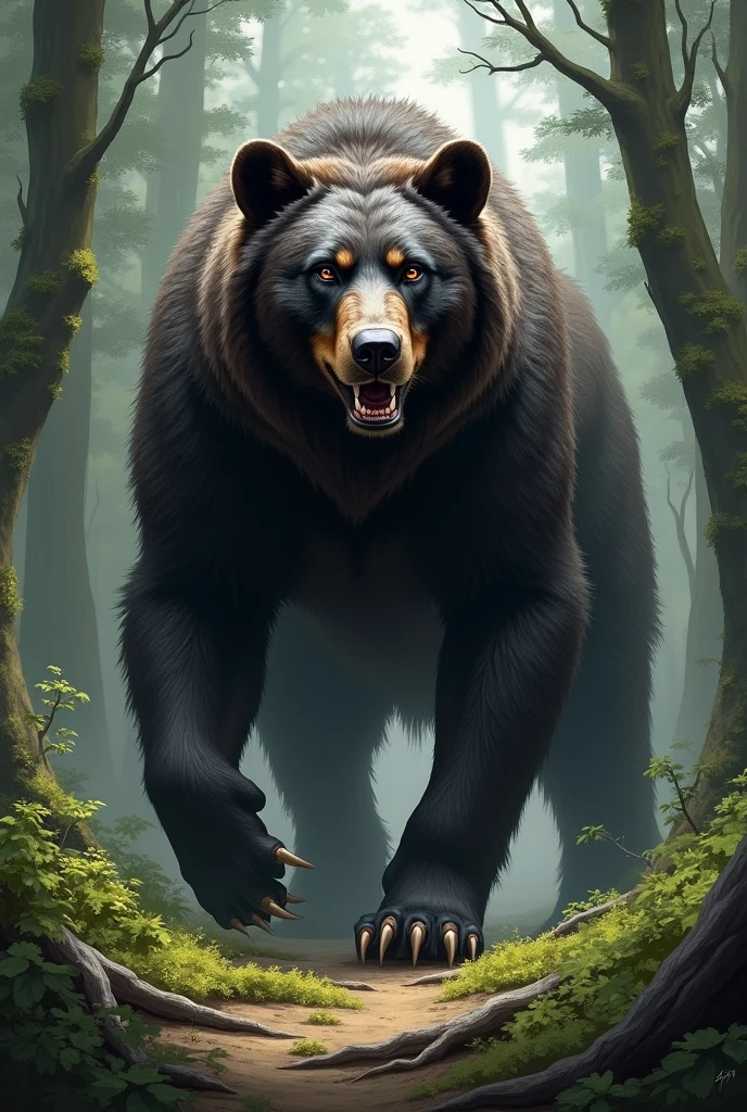 German Shepherd and Black Bear Hybrid
