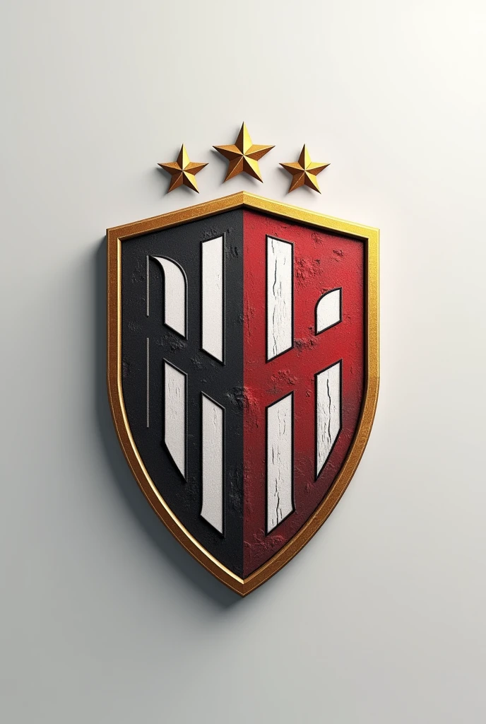 (realistic), create a football logo, with classic and minimalist design , with predominant colors white, gold and purple, with representative details of the German city of Munich, the shield with a small German crown above it with four stars above it, (realistic style and that looks like a real team)