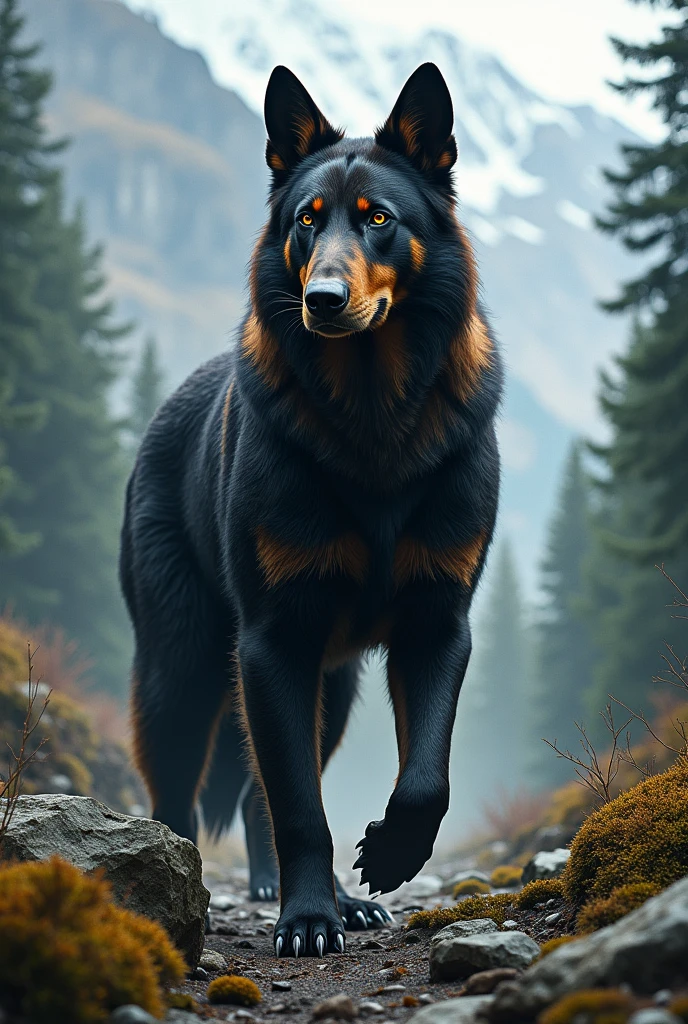 German Shepherd and Black Bear Hybrid 