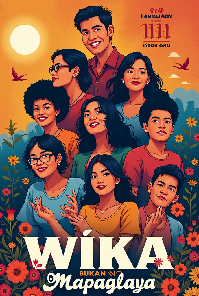 A poster for the month buwan ng wika 2024 : wikang mapaglaya