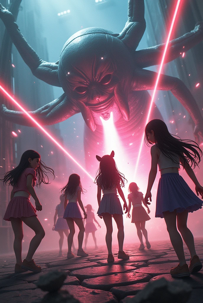 Invaders attack on girls