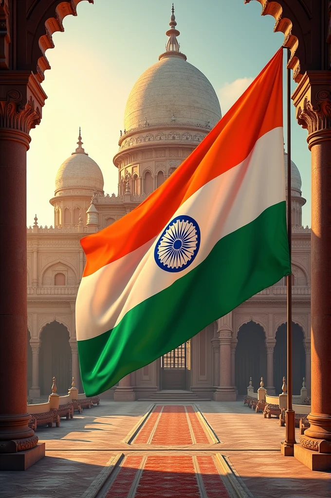 Indian flag poster Modular furniture in mention by GANGULY GROUP 4SIGHT GRAND CASTLE