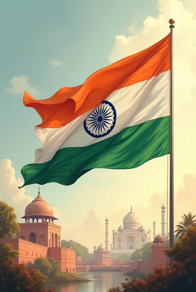 indian flag with name kamruddin
