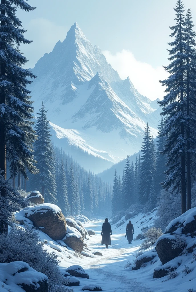 winter, Mountains,forest and liars 