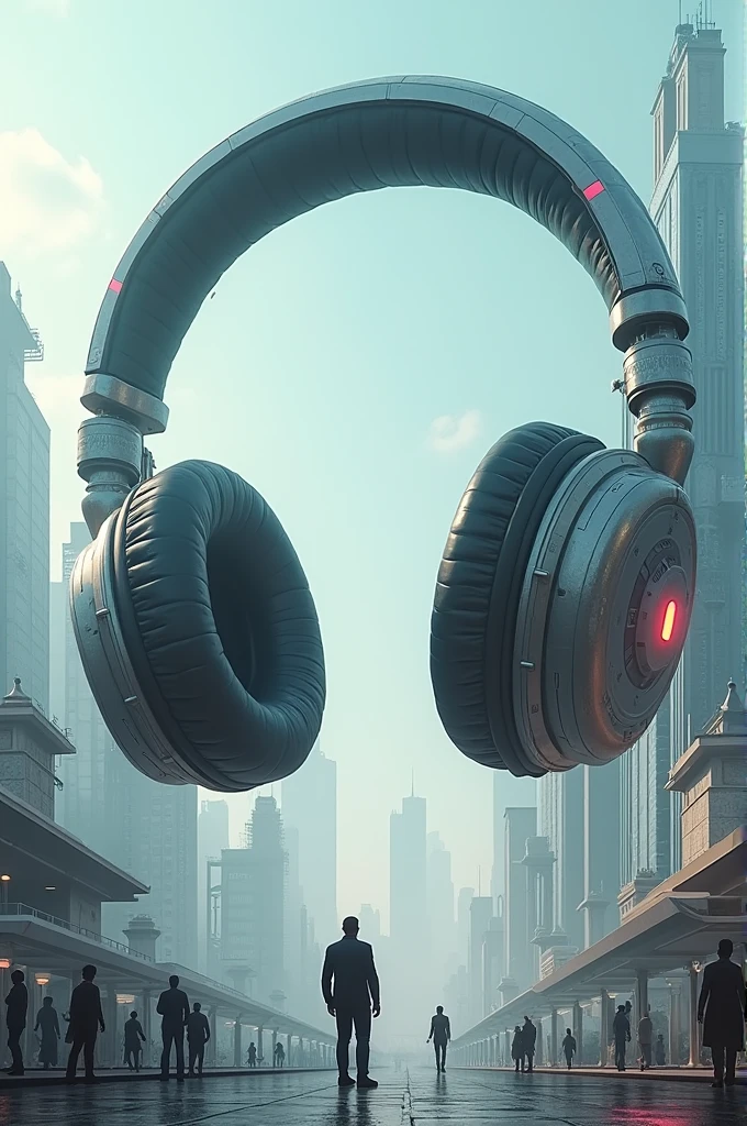 Headphones bigger than buildings