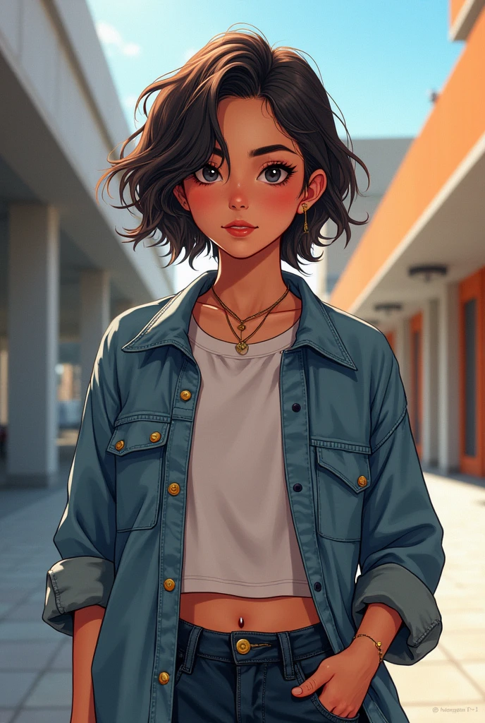 create a  girl,by side

