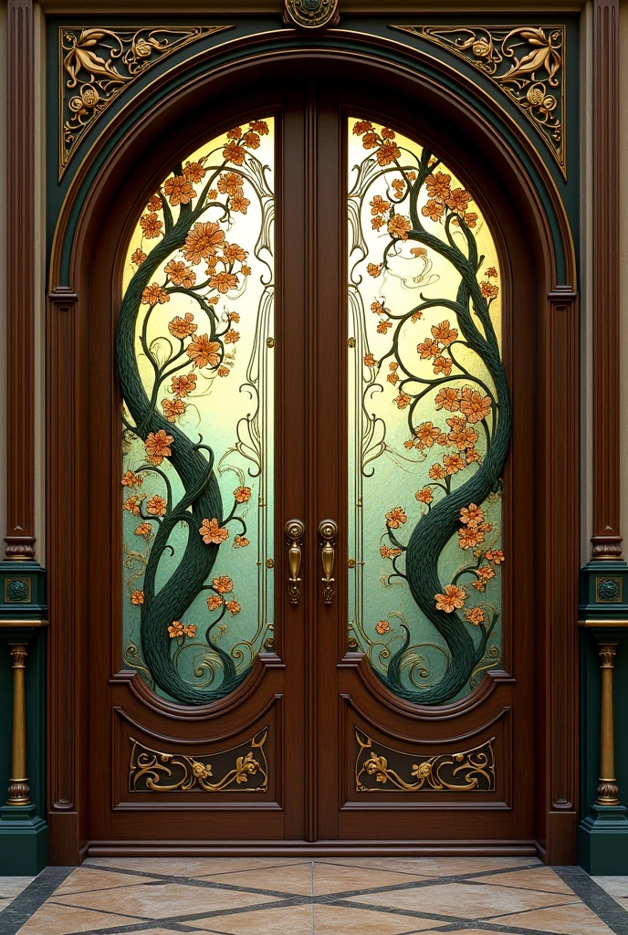 Art Nouveau door