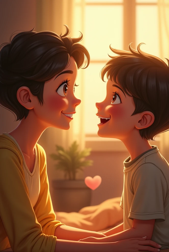 Lily saw how happy Timmy was and felt a warm glow in her heart.