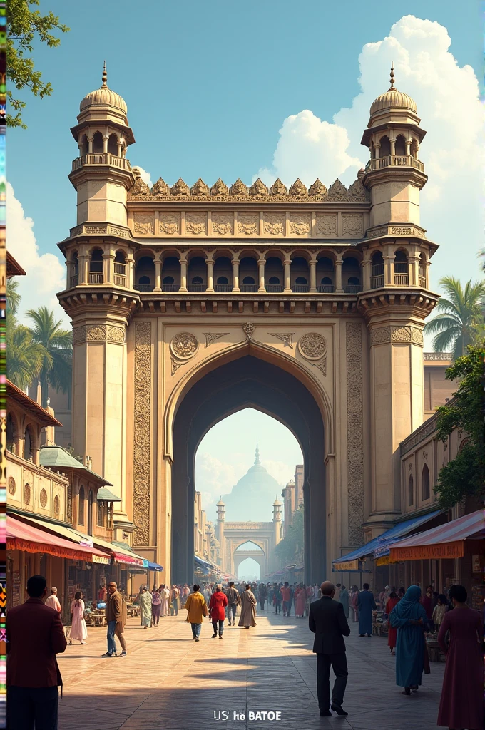 Create a Monopoly Property Card that should showcase the property “Dehli Gate Lahore” with its essence 