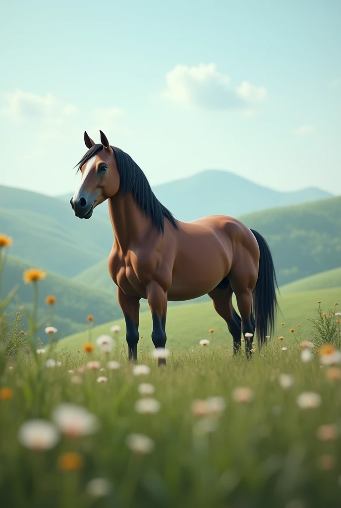 Relaxed horse nature