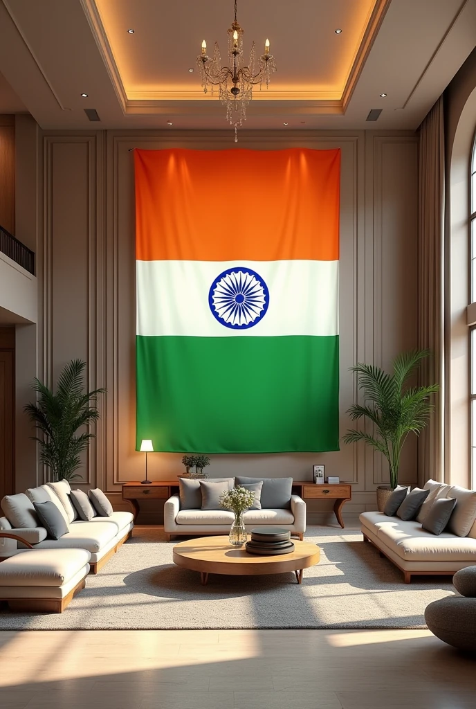  Indian flag  Modular furniture room in GANGULY GROUP 4SIGHT GRAND CASTLE mension by word