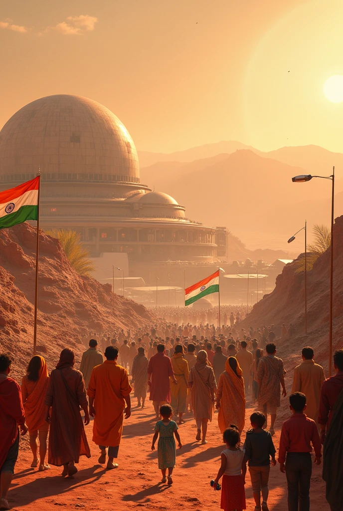 Indian independence day on mars 
