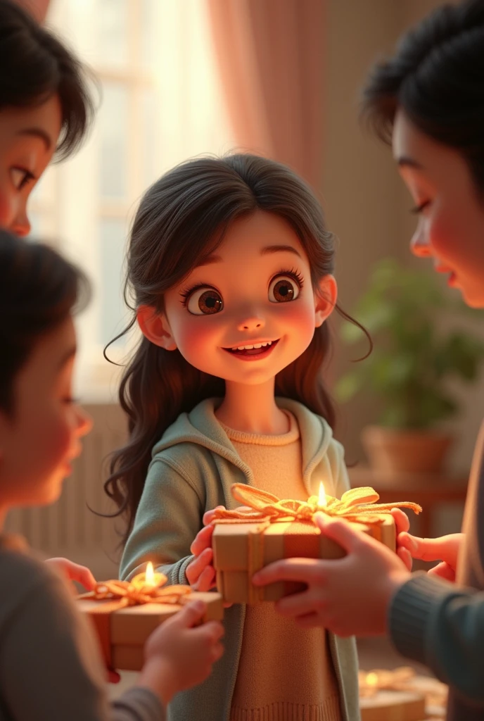 Lily learned that sharing her things not only made others happy but also made her feel good inside. 