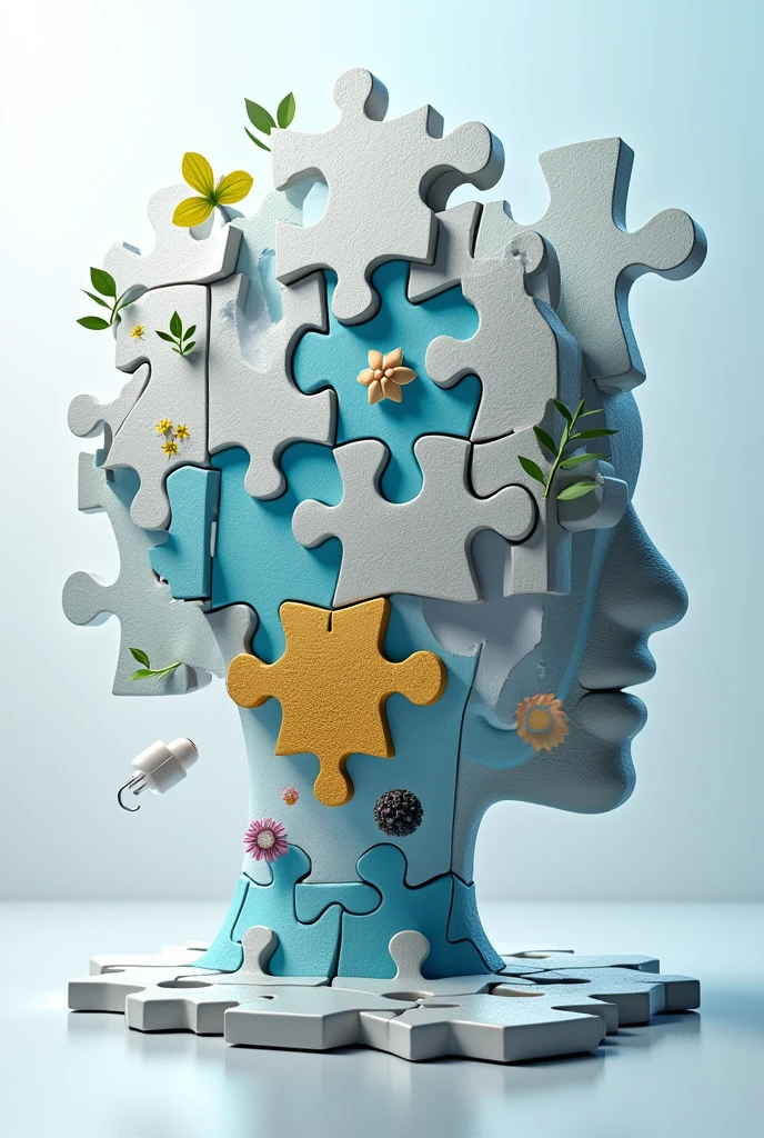 Pharmaceutical Puzzle: Use puzzle pieces with different pharmaceutical symbols (like jars, Molecules, medicinal plants) that fit together, representing how each area contributes to the whole.
realisitic