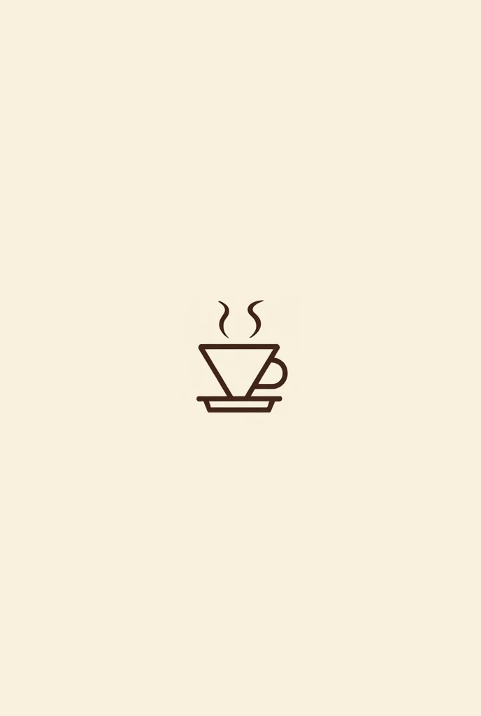filter coffee flat bottom, dripper, steam, logo, dripper, only dripper, coffee shop logo, line only, logo, coffee shop logo