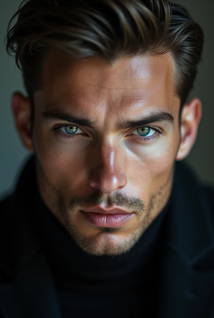Model with hunter eyes male 