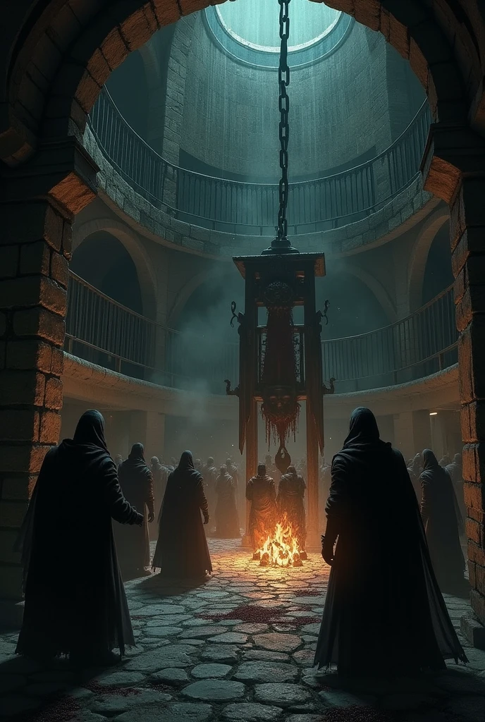 has torture chambers, dark, scary