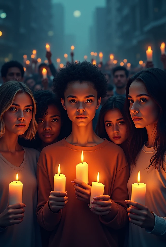 Make a poster for candle march
