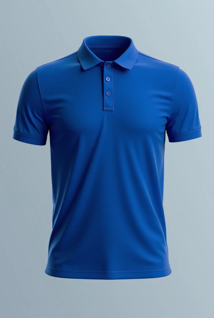 Generate a polo tshirt design of royal blue color(not too much heavy keep it formal)